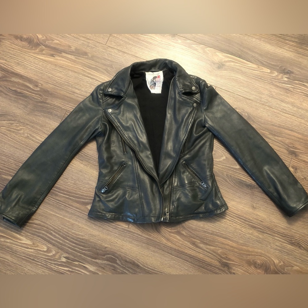 Free People Leather Jacket - Picture 6 of 11